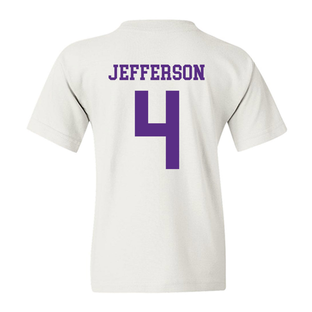 North Alabama - NCAA Men's Basketball : Canin Jefferson - Classic Fashion Shersey Youth T-Shirt-1