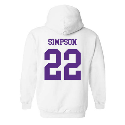 North Alabama - NCAA Football :Jaylen Simpson - Classic Fashion Shersey Hooded Sweatshirt-1