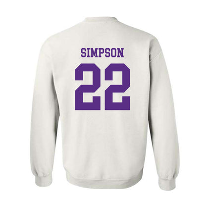 North Alabama - NCAA Football :Jaylen Simpson - Classic Fashion Shersey Crewneck Sweatshirt-1