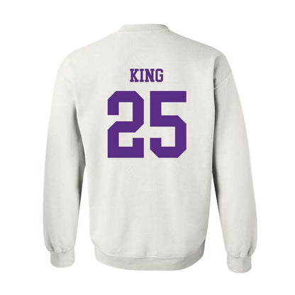 North Alabama - NCAA Men's Basketball : Darkaun King - Classic Fashion Shersey Crewneck Sweatshirt-1