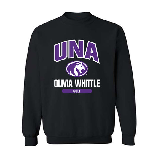 North Alabama - NCAA Women's Golf : Olivia Whittle - Classic Fashion Shersey Crewneck Sweatshirt-0