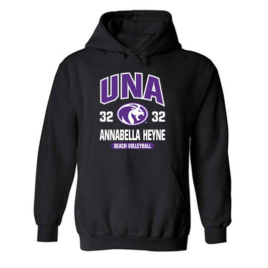 North Alabama - NCAA Beach Volleyball : Annabella Heyne - Classic Fashion Shersey Hooded Sweatshirt-0