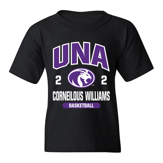 North Alabama - NCAA Men's Basketball : Corneilous Williams - Classic Fashion Shersey Youth T-Shirt-0
