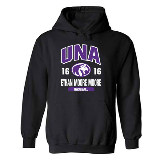 North Alabama - NCAA Baseball : Ethan Moore Moore - Classic Fashion Shersey Hooded Sweatshirt-0