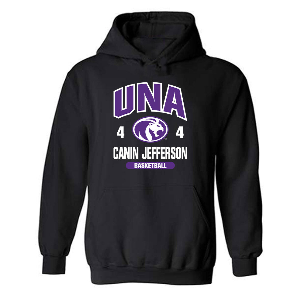 North Alabama - NCAA Men's Basketball : Canin Jefferson - Classic Fashion Shersey Hooded Sweatshirt-0