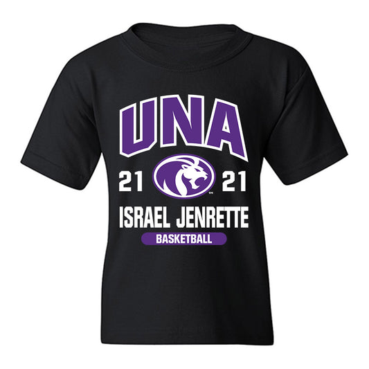 North Alabama - NCAA Men's Basketball : Israel Jenrette - Classic Fashion Shersey Youth T-Shirt-0
