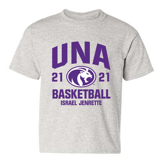 North Alabama - NCAA Men's Basketball : Israel Jenrette - Classic Fashion Shersey Youth T-Shirt-0
