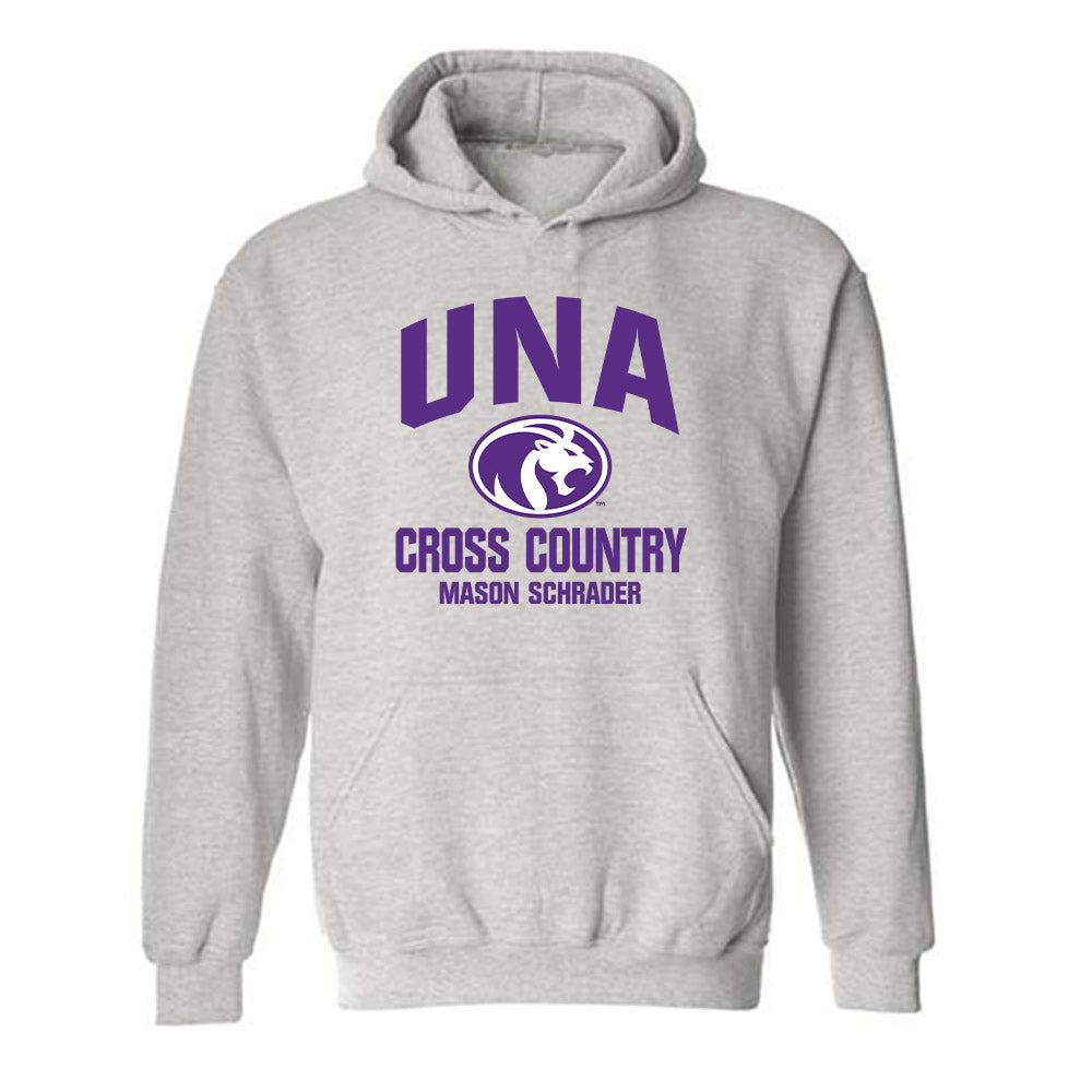 North Alabama - NCAA Men's Cross Country : Mason Schrader - Classic Fashion Shersey Hooded Sweatshirt