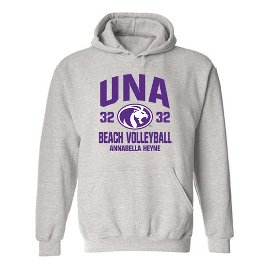 North Alabama - NCAA Beach Volleyball : Annabella Heyne - Classic Fashion Shersey Hooded Sweatshirt-0