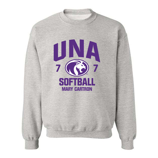 North Alabama - NCAA Softball : Mary Cartron - Classic Fashion Shersey Crewneck Sweatshirt