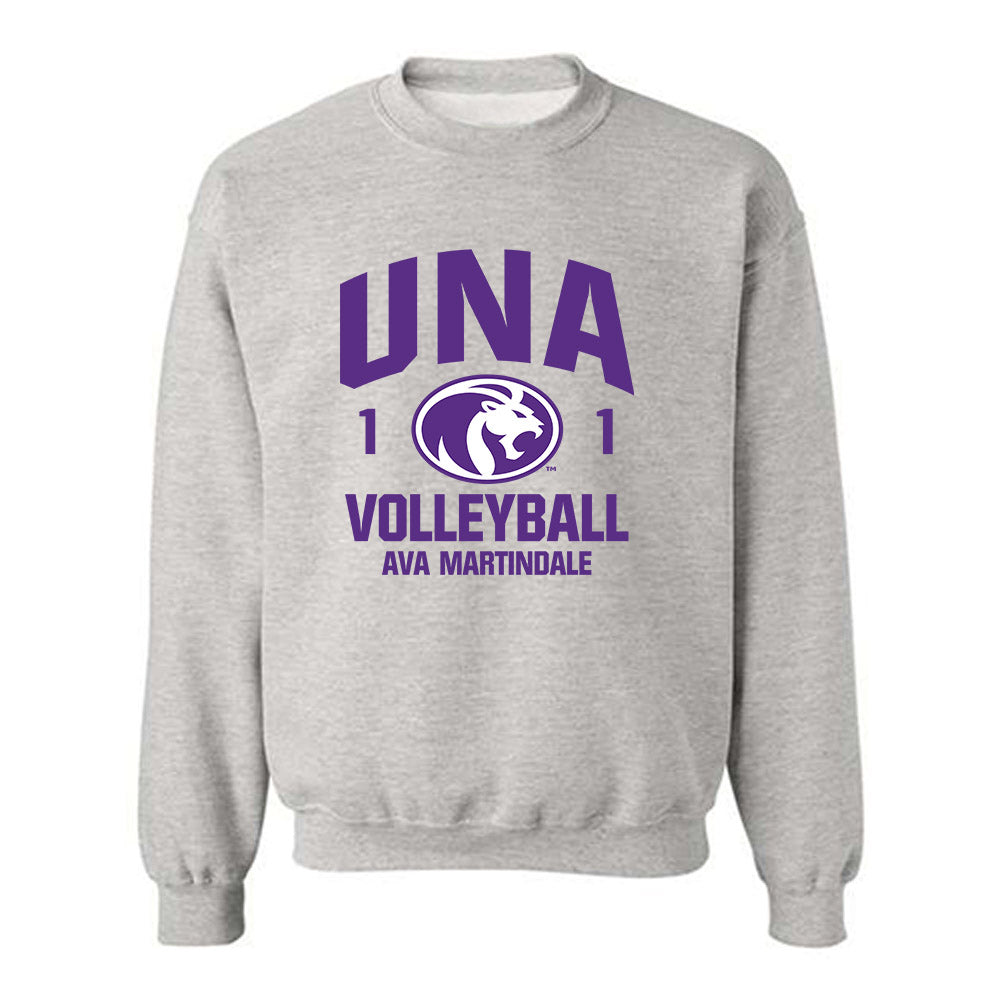North Alabama - NCAA Women's Volleyball : Ava Martindale - Classic Fashion Shersey Crewneck Sweatshirt-0