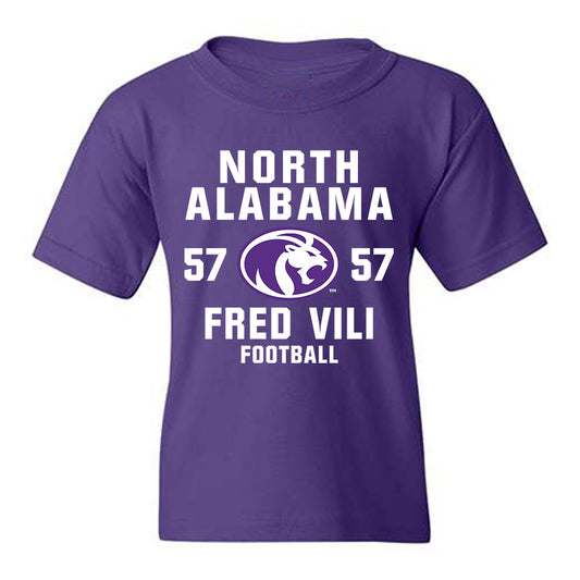 North Alabama - NCAA Football : Fred Vili - Classic Shersey Youth T-Shirt-0
