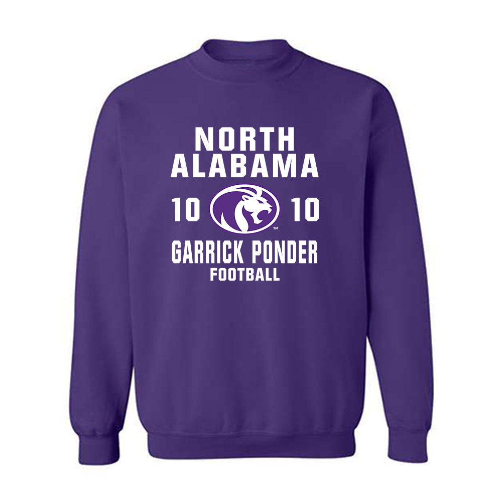 North Alabama - NCAA Football : Garrick Ponder - Classic Shersey Crewneck Sweatshirt