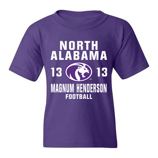 North Alabama - NCAA Football : Magnum Henderson - Classic Shersey Youth T-Shirt-0