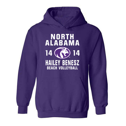 North Alabama - NCAA Beach Volleyball : Hailey Benesz - Classic Shersey Hooded Sweatshirt