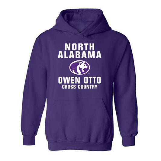 North Alabama - NCAA Men's Cross Country : Owen Otto - Classic Shersey Hooded Sweatshirt-0