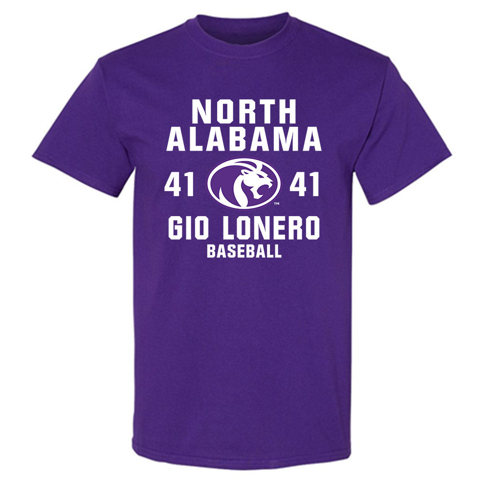 North Alabama - NCAA Baseball : Gio LoNero - Classic Shersey T-Shirt-0
