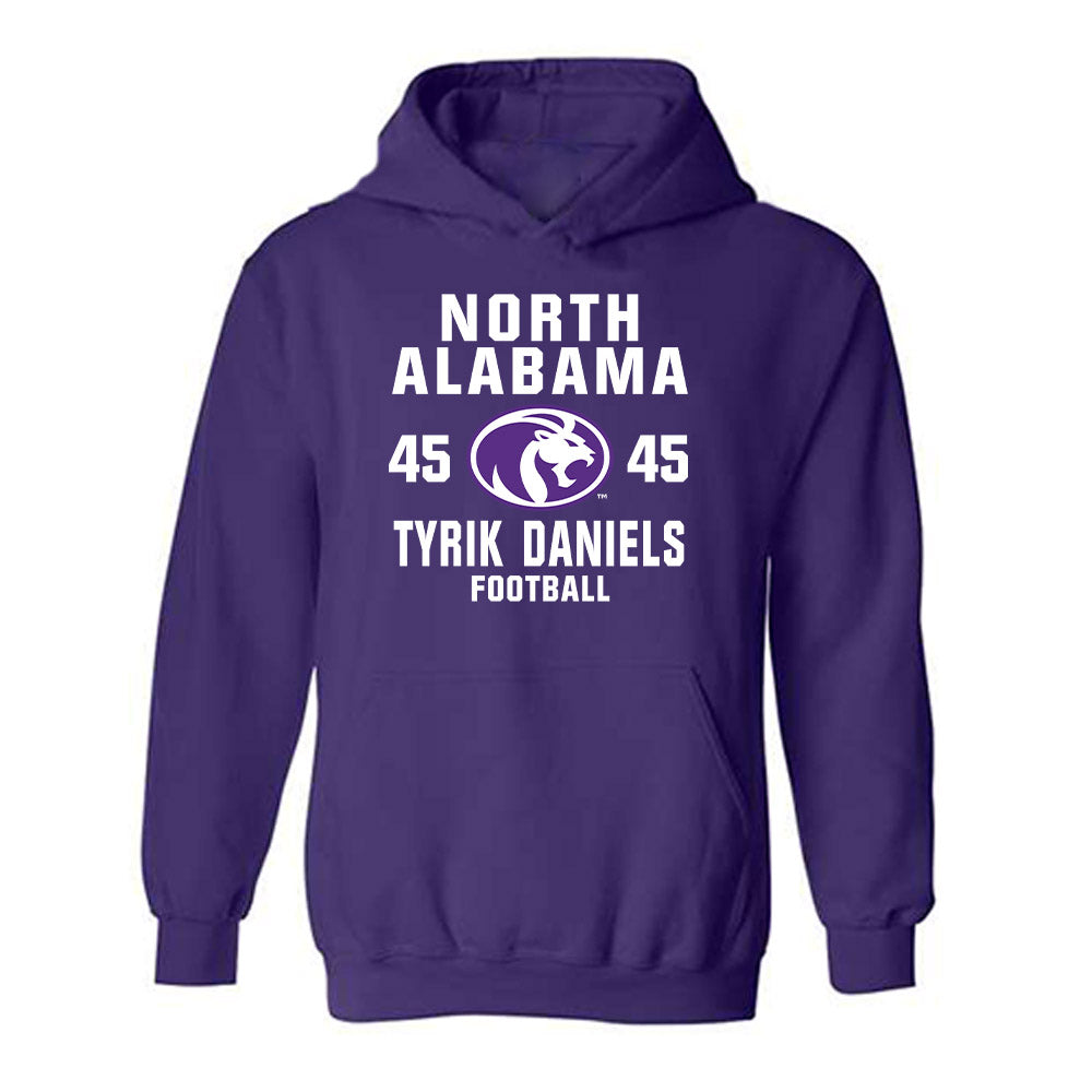 North Alabama - NCAA Football : Tyrik Daniels - Classic Shersey Hooded Sweatshirt-0