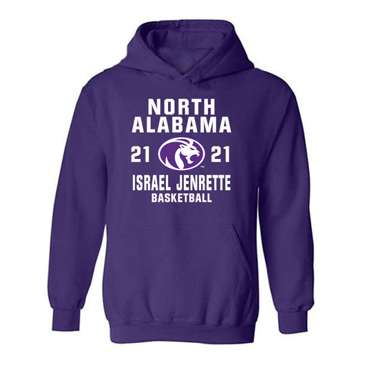 North Alabama - NCAA Men's Basketball : Israel Jenrette - Classic Shersey Hooded Sweatshirt-0