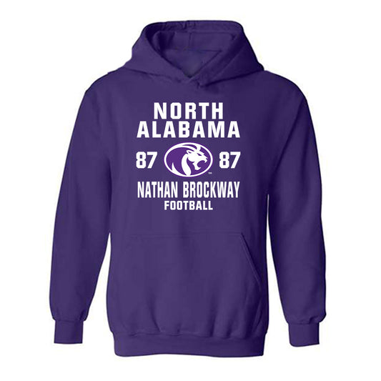 North Alabama - NCAA Football : Nathan Brockway - Classic Shersey Hooded Sweatshirt-0