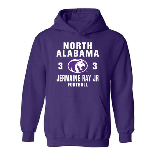 North Alabama - NCAA Football : Jermaine Ray jr - Classic Shersey Hooded Sweatshirt