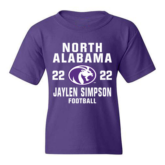 North Alabama - NCAA Football :Jaylen Simpson - Classic Shersey Youth T-Shirt-0
