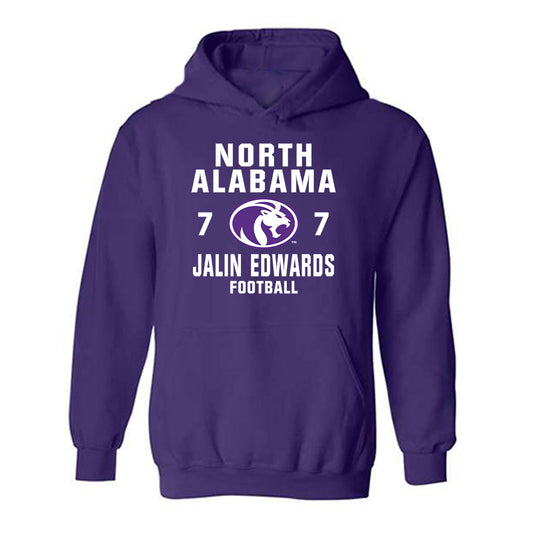 North Alabama - NCAA Football : Jalin Edwards - Classic Shersey Hooded Sweatshirt-0