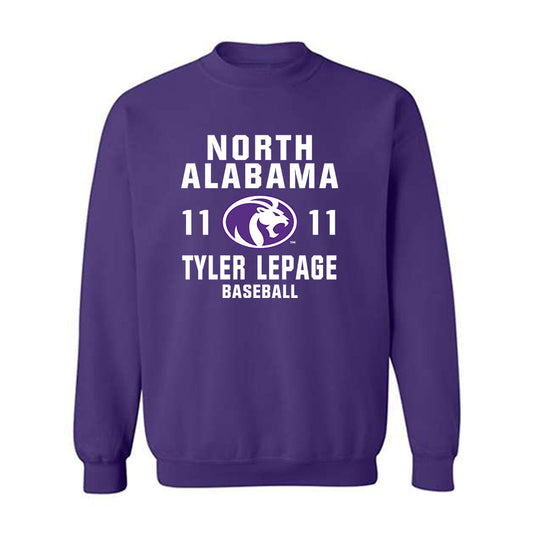 North Alabama - NCAA Baseball : Tyler LePage - Classic Shersey Crewneck Sweatshirt-0