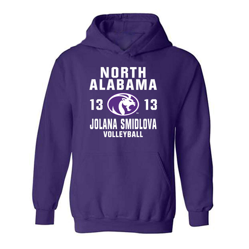 North Alabama - NCAA Women's Volleyball : Jolana Smidlova - Classic Shersey Hooded Sweatshirt-0