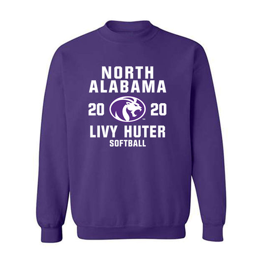 North Alabama - NCAA Softball : Livy Huter - Classic Shersey Crewneck Sweatshirt-0