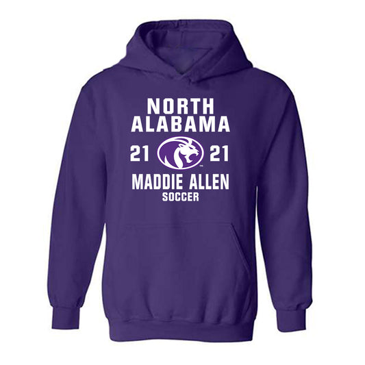 North Alabama - NCAA Women's Soccer : Maddie Allen - Classic Shersey Hooded Sweatshirt-0