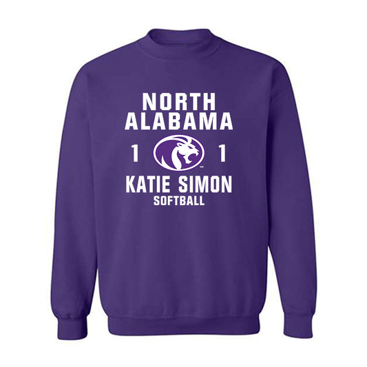 North Alabama - NCAA Softball : Katie Simon - Classic Shersey Crewneck Sweatshirt