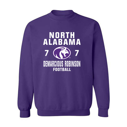 North Alabama - NCAA Football : Demarcious Robinson - Classic Shersey Crewneck Sweatshirt-0