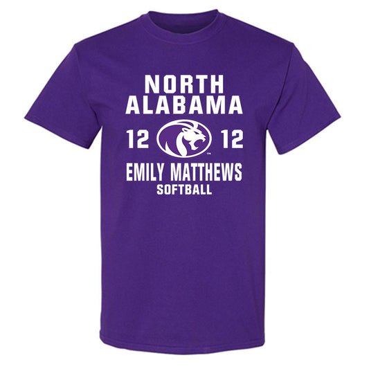 North Alabama - NCAA Softball : Emily Matthews - Classic Shersey T-Shirt
