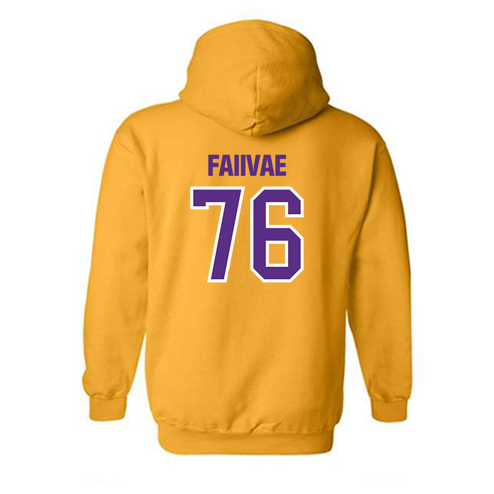 North Alabama - NCAA Football : Anthony Faiivae - Classic Shersey Hooded Sweatshirt-1