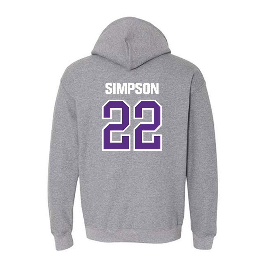 North Alabama - NCAA Football :Jaylen Simpson - Classic Shersey Hooded Sweatshirt-1