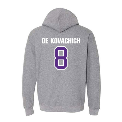 North Alabama - NCAA Men's Basketball : Kevin De Kovachich - Classic Shersey Hooded Sweatshirt-1