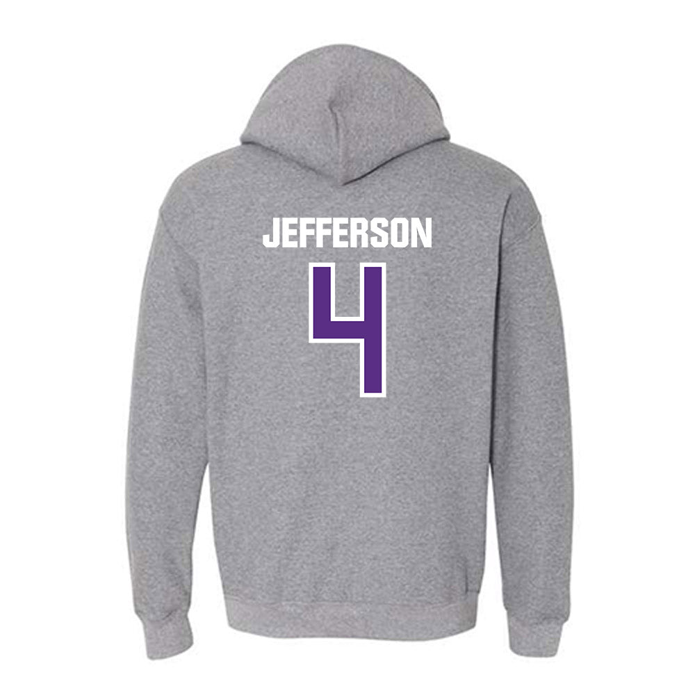 North Alabama - NCAA Men's Basketball : Canin Jefferson - Classic Shersey Hooded Sweatshirt-1