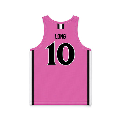 William & Mary - NCAA Women's Basketball : Marley Long - Pink Basketball Jersey-1