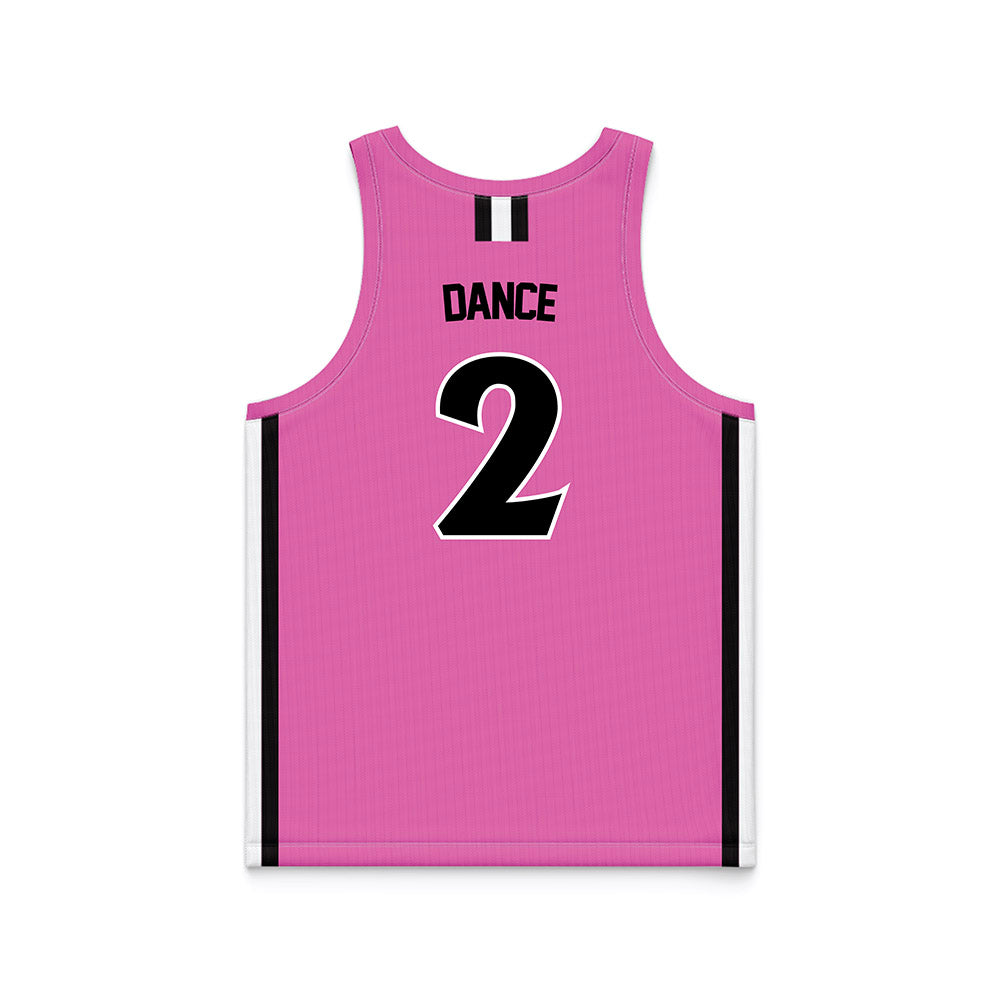 William & Mary - NCAA Women's Basketball : Monet Dance - Pink Basketball Jersey-1