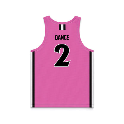 William & Mary - NCAA Women's Basketball : Monet Dance - Pink Basketball Jersey-1