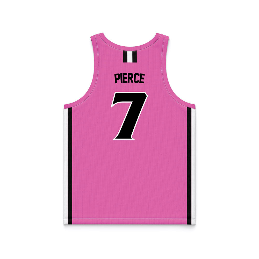 William & Mary - NCAA Women's Basketball : Dynasti Pierce - Pink Basketball Jersey-1