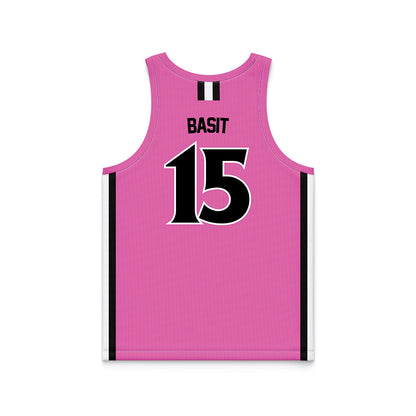 William & Mary - NCAA Women's Basketball : Amelia Basit - Pink Basketball Jersey-1