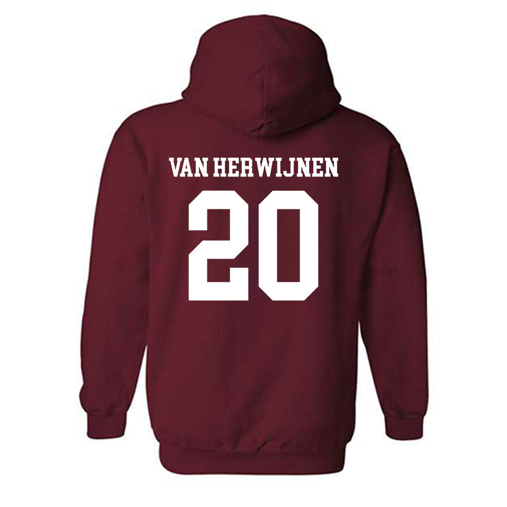 UMass - NCAA Women's Field Hockey : Myrte van Herwijnen - Classic Shersey Hooded Sweatshirt-1