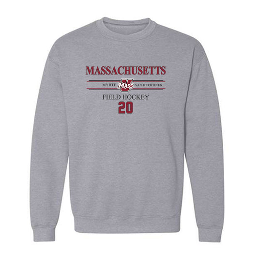 UMass - NCAA Women's Field Hockey : Myrte van Herwijnen - Classic Fashion Shersey Crewneck Sweatshirt-0