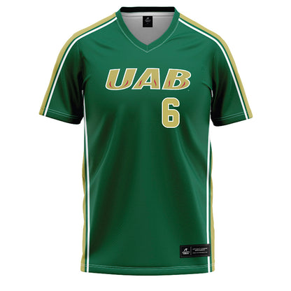 UAB - NCAA Softball : Auburn Dupree - Green Baseball Jersey