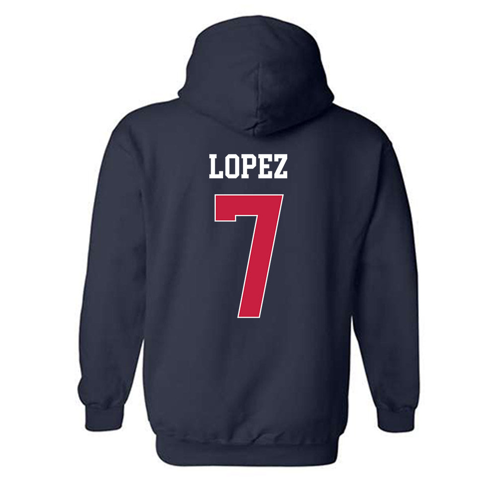 South Alabama - NCAA Football : Gio Lopez - Classic Fashion Shersey Hooded Sweatshirt-1