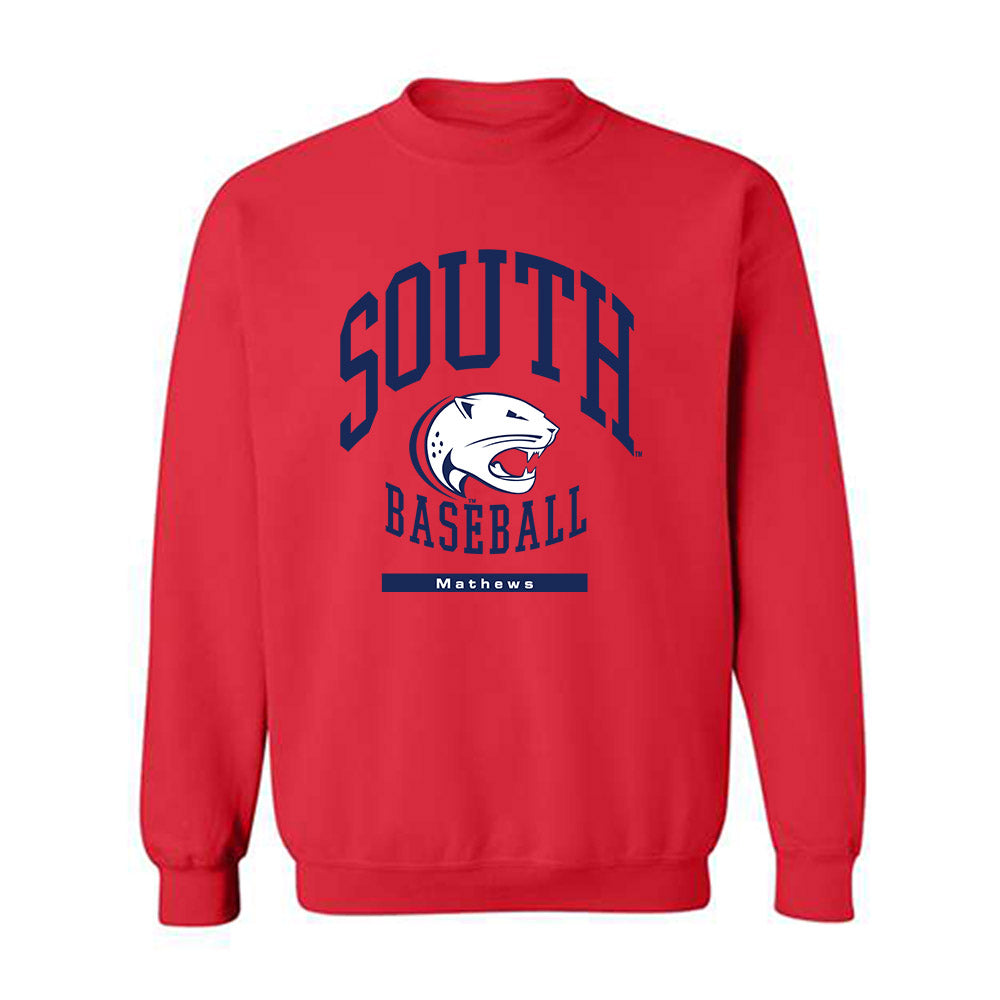 South Alabama - NCAA Baseball : Duncan Mathews - Classic Fashion Shersey Crewneck Sweatshirt-0