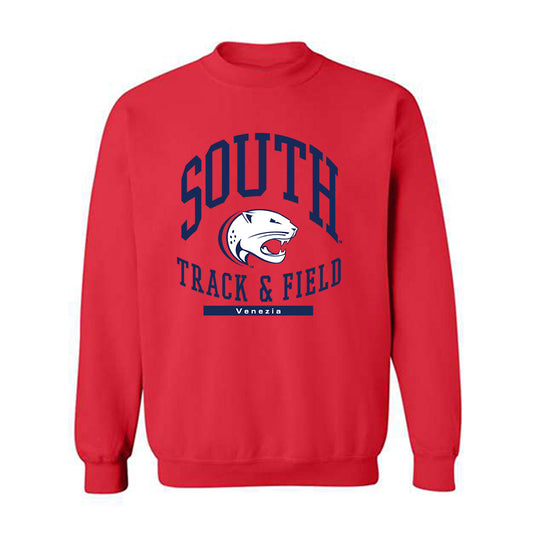 South Alabama - NCAA Men's Track & Field : Grayson Venezia - Classic Fashion Shersey Crewneck Sweatshirt-0