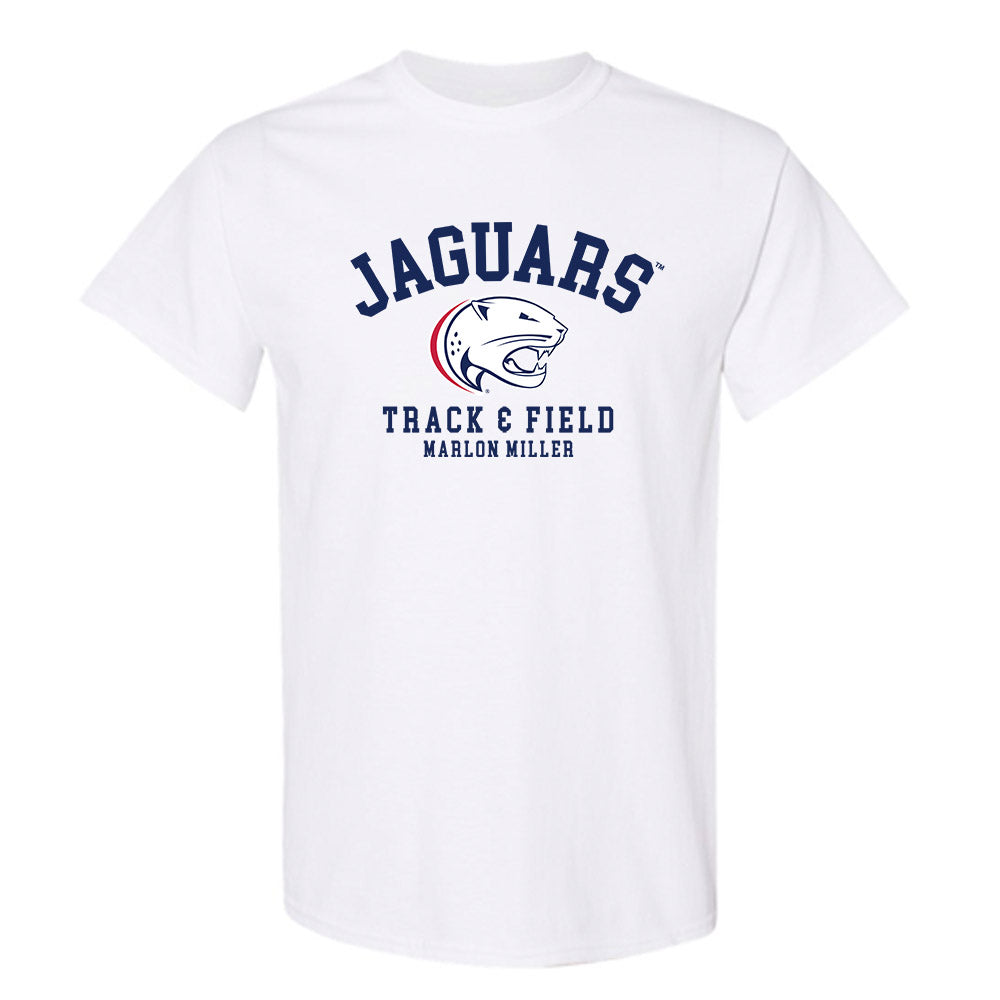 South Alabama - NCAA Men's Track & Field : Marlon Miller - Classic Fashion Shersey T-Shirt-0